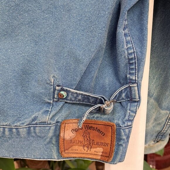 Original Vintage Polo Western Jean Jacket circa 1979 - Picture 4 of 11
